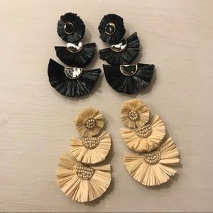 Raffia Statement Earrings